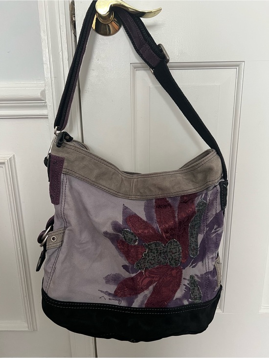 Lucky Brand Handbags - Vintage Lucky Brand Canvas and Suede Bucket Bag 90s 00s